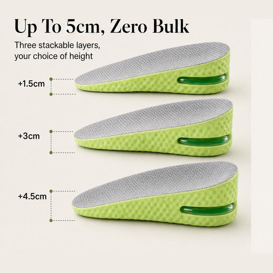 Ryzeon โ Invisible Height Boost Air Cushion Insoles + 50% OFF detail