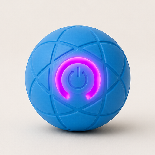 Romperoll โ Auto-Bouncing Chew-Resistant Interactive Pet Ball + 50% OFF Blue