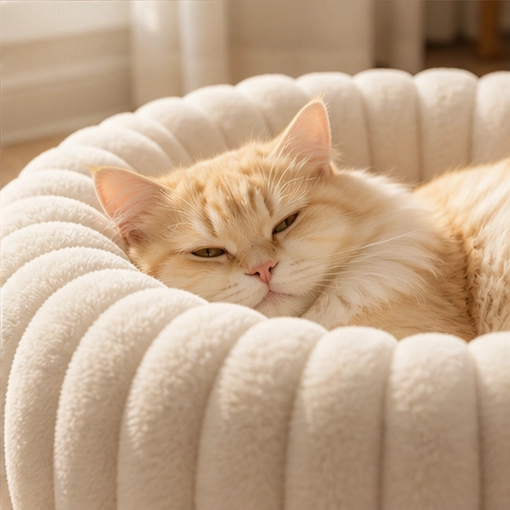 Drowsen โ Ultra-Soft Calming Donut Pet Bed with Raised Edge, Machine Washable + 50% OFF
