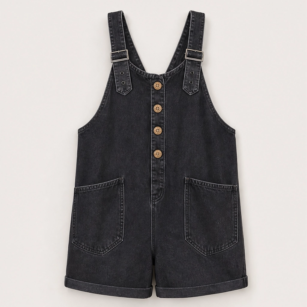 Marlowe โ Adjustable-Strap Denim Jumpsuit with Deep Pockets + 50% OFF