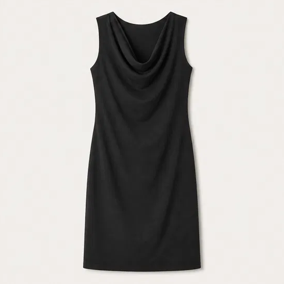 Veloura โ Cowl Neck Slim Fit Dress with Hidden Pockets + 50% OFF