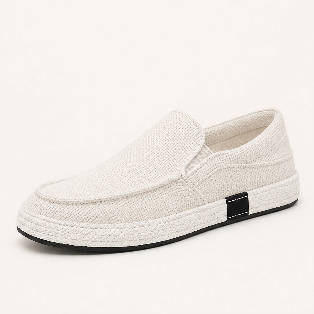 Driftloom โ Breathable Linen Slip-On Loafers with Braided Midsole + 50% OFF