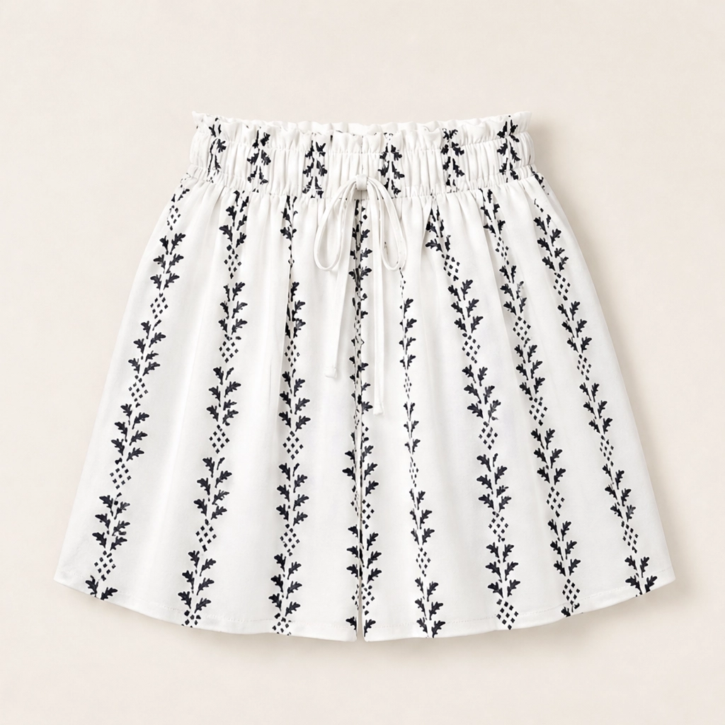 Wanderlyn โ Flowy High-Waist Bohemian Print Shorts + 50% OFF