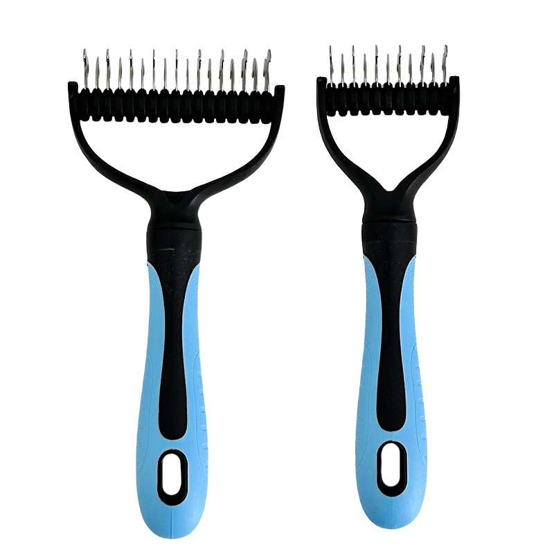 Coatcraftโข โ Dual-Sided Dematting & De-Shedding Rake for Dogs & Cats + 50% OFF