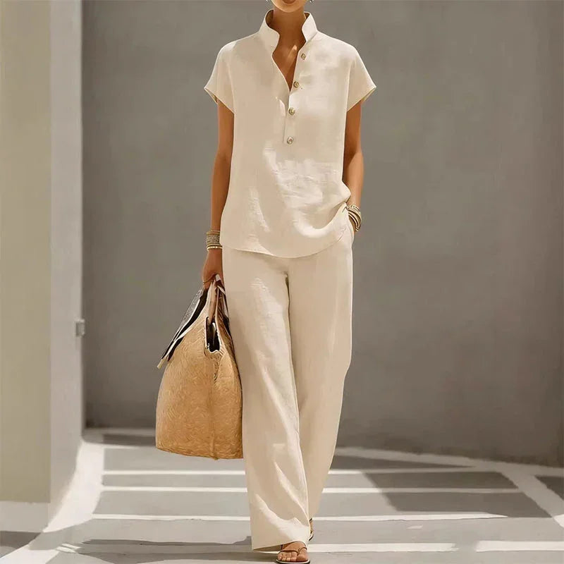 โณTime-Limited SpecialโฐWomen's 2-Piece Set โ Solid Color, Casual, Comfortable, Versatile โจ