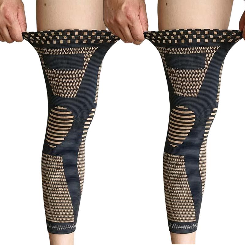 Stridewell โ Breathable Full-Leg Compression Sleeves with Anti-Slip Grip Band + 50% OFF