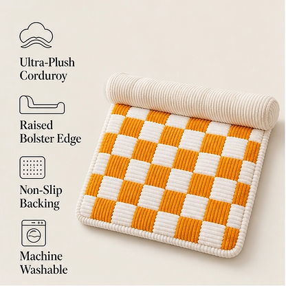 Denwyck – Plush Checkered Anti-Slip Dog Couch Mat & Furniture Protector + 50% OFF