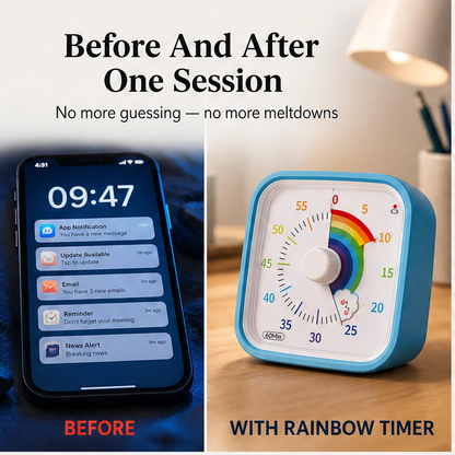 Hushdial – Visual 60-Minute Countdown Timer with Silent Mode + 50% OFF
