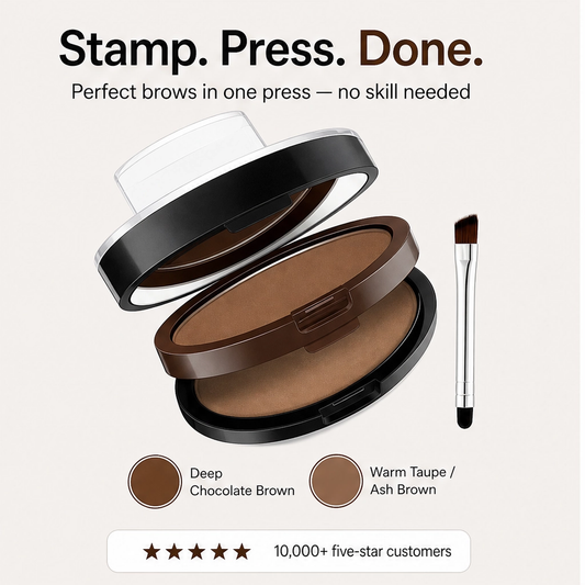 Archelle – Waterproof Adjustable Brow Stamp Kit with Two-Tone Powder & Brush + BUY 1 PICK 1