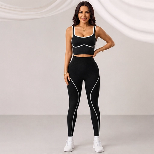 Sculptform – Contour Seam Tummy Control Sports Bra & Leggings Set + 50% OFF