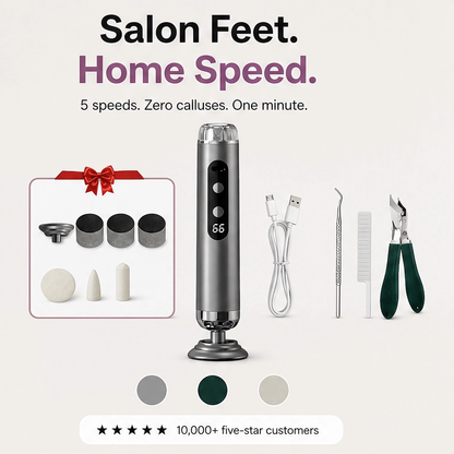 Pumira – 5-Speed Cordless Electric Callus Remover with 50 Sanding Pads + 50% OFF