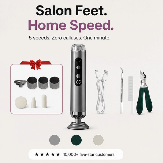Pumira – 5-Speed Cordless Electric Callus Remover with 50 Sanding Pads + 50% OFF