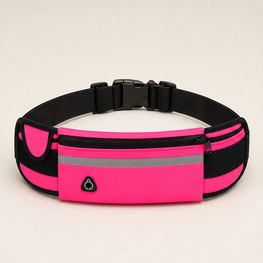 Paceholm – Bounce-Free Running Belt with Bottle Holder & Reflective Strip + 50% OFF