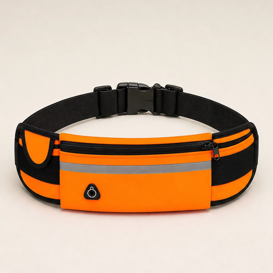Paceholm – Bounce-Free Running Belt with Bottle Holder & Reflective Strip + 50% OFF