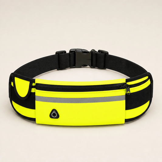 Paceholm – Bounce-Free Running Belt with Bottle Holder & Reflective Strip + 50% OFF
