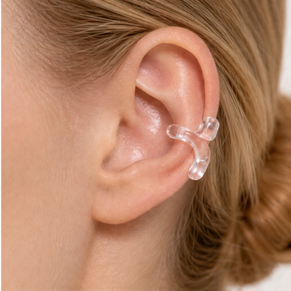 Veilo – Invisible Silicone Ear Clips, 10-Size Comfort Fit Set + 1+1 FREE
