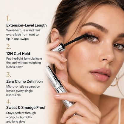 Plumelle – Clump-Free Lengthening & All-Day Curl Mascara + 1+1 FREE