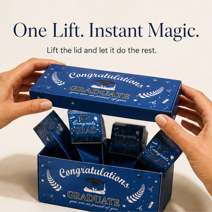 Jubilee™ – Surprise Pop-Up Gift Box Set with Confetti & Wrapping for Graduation + 50% OFF