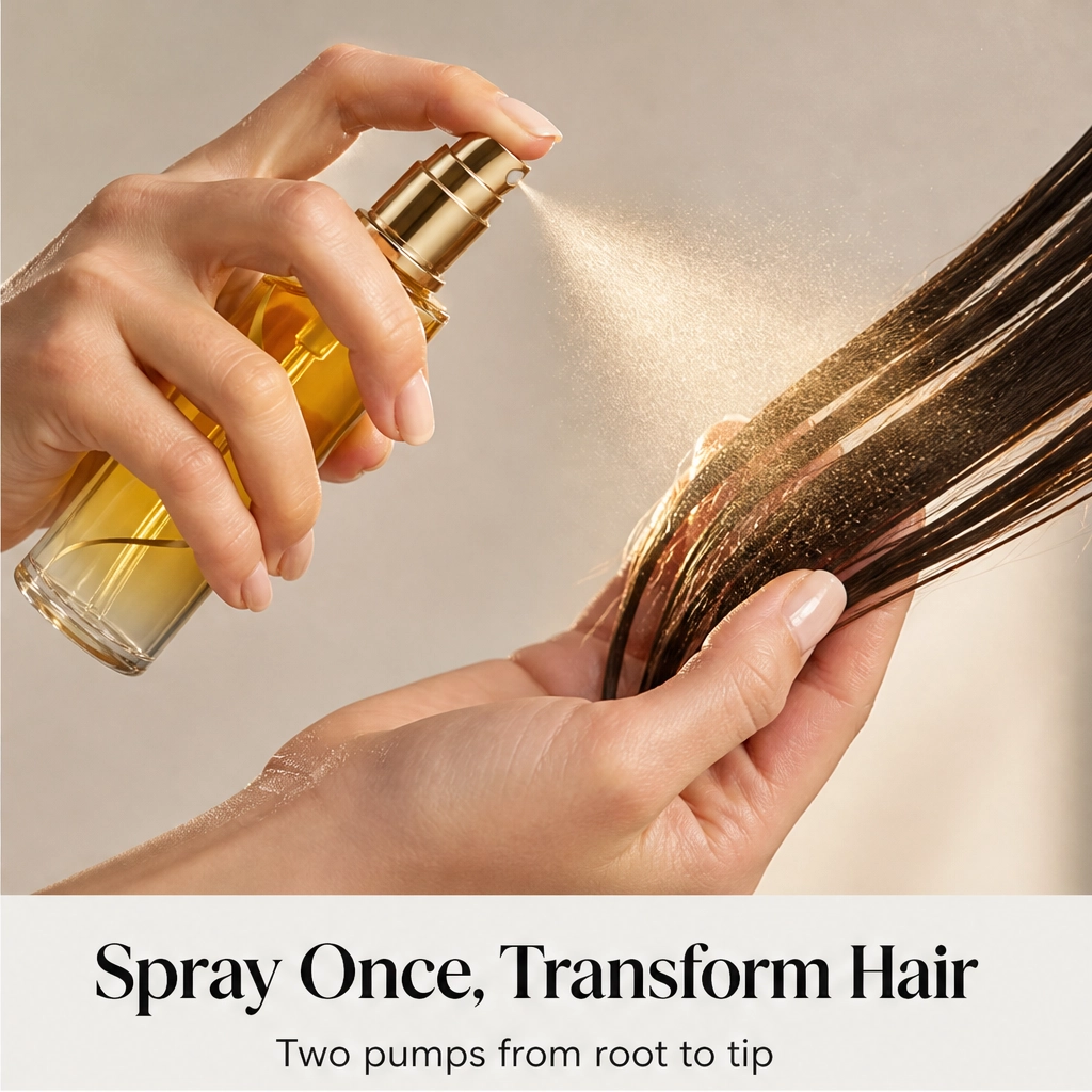 Silkvé™ – Lightweight Anti-Frizz Curl Oil Spray for Shine & Definition + 1+1 FREE