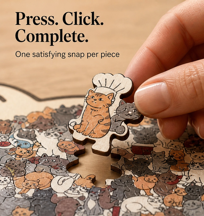 Birchpaw – Wooden Cat & Dog Puzzle with Display Stand + 50% OFF