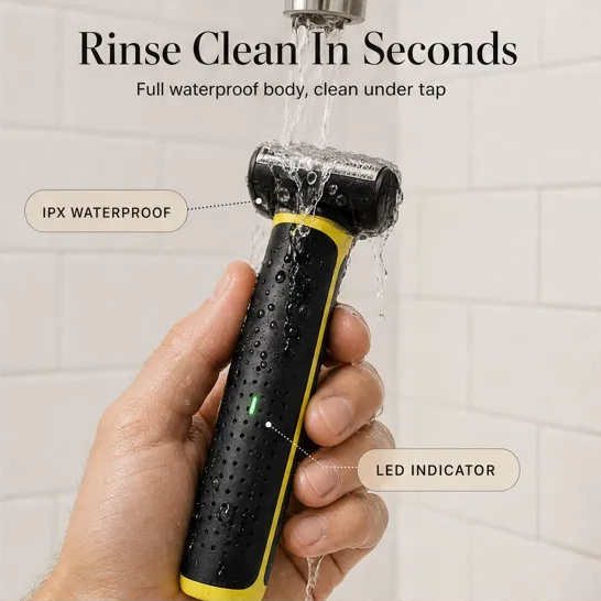 Vantra™ – Waterproof Wet & Dry Electric Body Shaver for Men + 50% OFF
