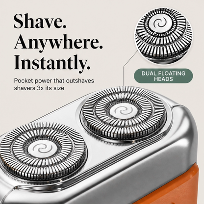 Flintcrest – Pocket-Size Rotary Electric Shaver with Magnetic Head + 50% OFF