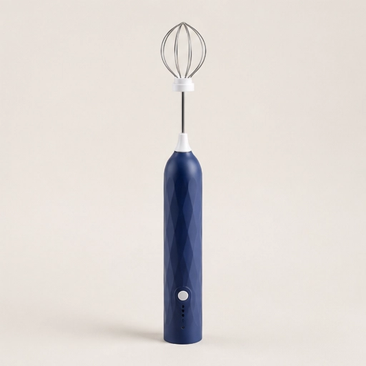 Cremara – 3-Speed Rechargeable Handheld Milk Frother & Whisk Set + 50% OFF