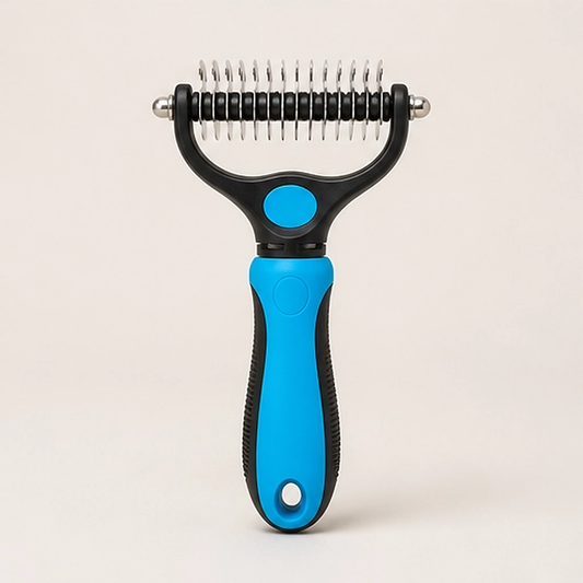 Furrow – Double-Sided Undercoat Rake & Dematting Brush for Dogs and Cats + 50% OFF