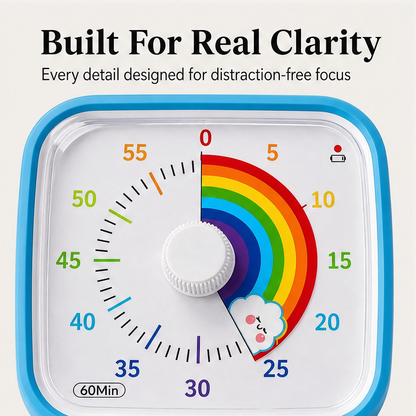 Hushdial – Visual 60-Minute Countdown Timer with Silent Mode + 50% OFF