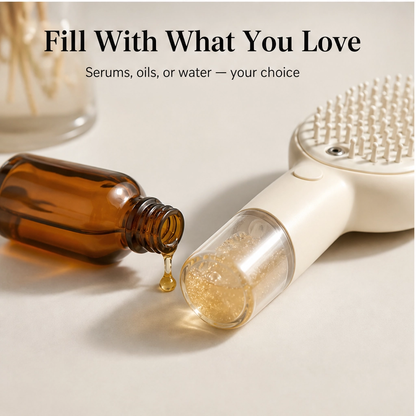 Soothecrown™ – Electric Scalp-Massage Hair Brush with Nourishing Mist & Self-Cleaning + 50% OFF