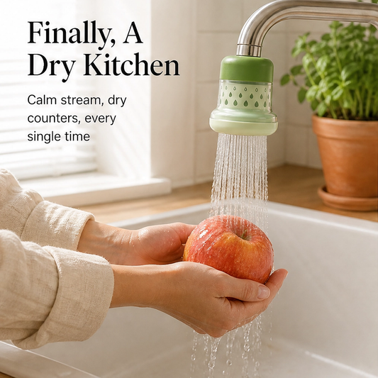 Rinsewell – 360° Splash-Reducing Faucet Filter Attachment + 50% OFF