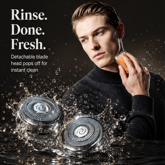 Flintcrest – Pocket-Size Rotary Electric Shaver with Magnetic Head + 50% OFF