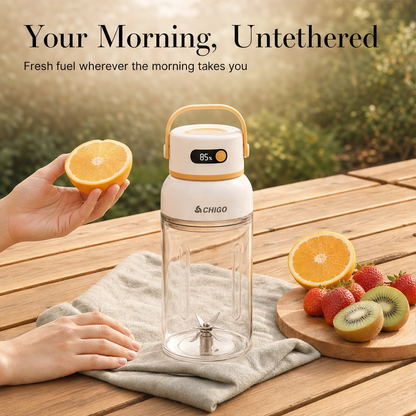 Bloomvolt™ – 1000mL Cordless Smoothie Blender with 18,000 RPM Motor & Smart Battery Display + 50% OFF