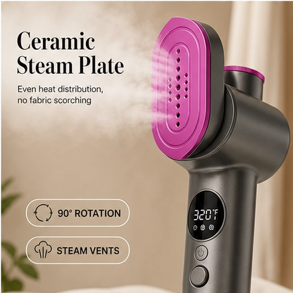 Linsten – 5-Second Heat 2-in-1 Handheld Steam Iron & Garment Steamer + 50% OFF