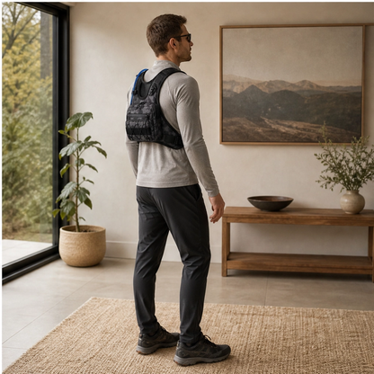 Flintrek – Hands-Free Hydration Chest Rig with 2L Bladder & Front Storage + 50% OFF