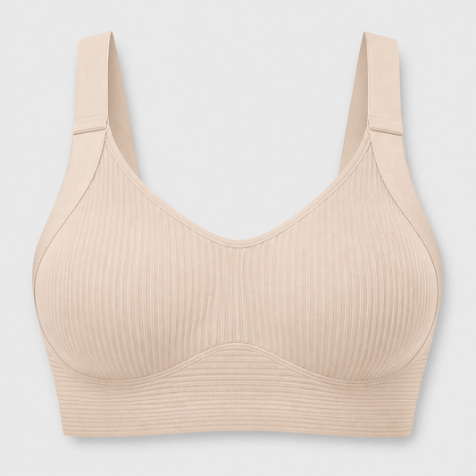 Velora – Wire-Free Full-Cup Bra with W-Shaped Back Support & Adjustable Straps + 1+1 FREE