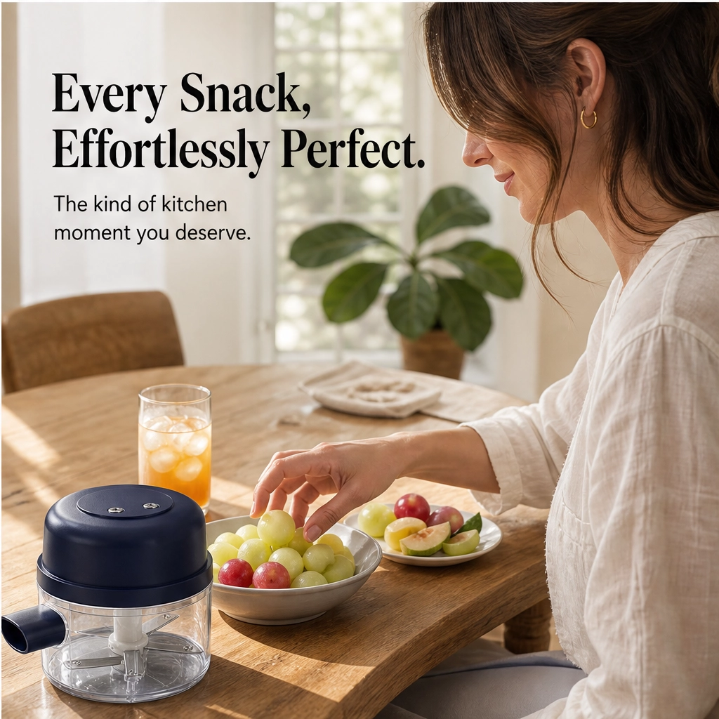 Zestwell – Rechargeable 5-Blade Electric Fruit & Garlic Peeler + 50% OFF