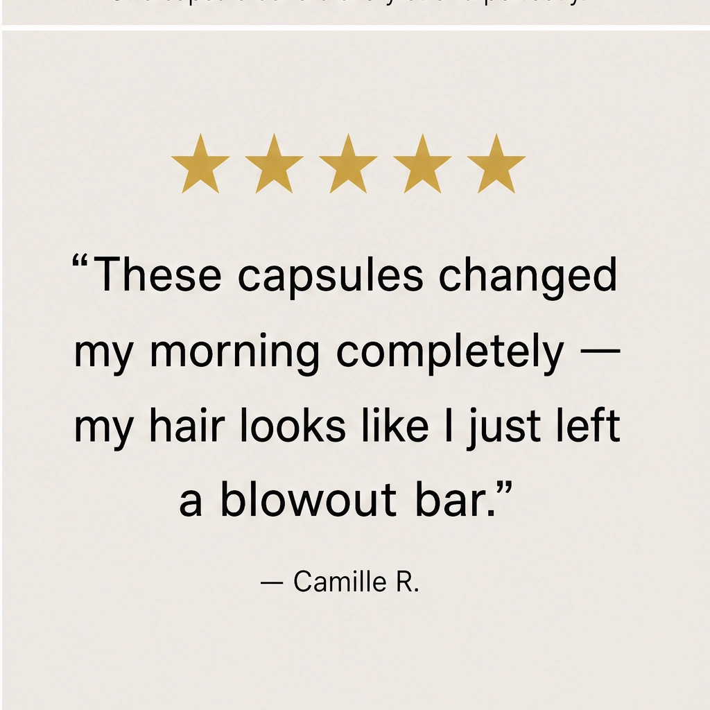 Tressara – Argan & Rosehip Hair Oil Capsules for Silky, Frizz-Free Shine + 1+1 FREE
