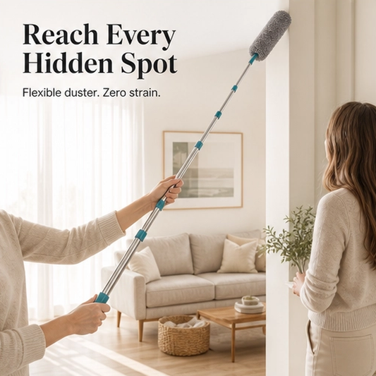 Nooken – Bendable Microfiber Gap Duster with Telescopic 51" Reach + 50% OFF