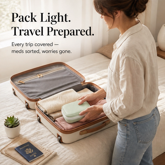 Sagevault – Waterproof 14-Pouch Binder Pill & Vitamin Organizer for Travel + 50% OFF