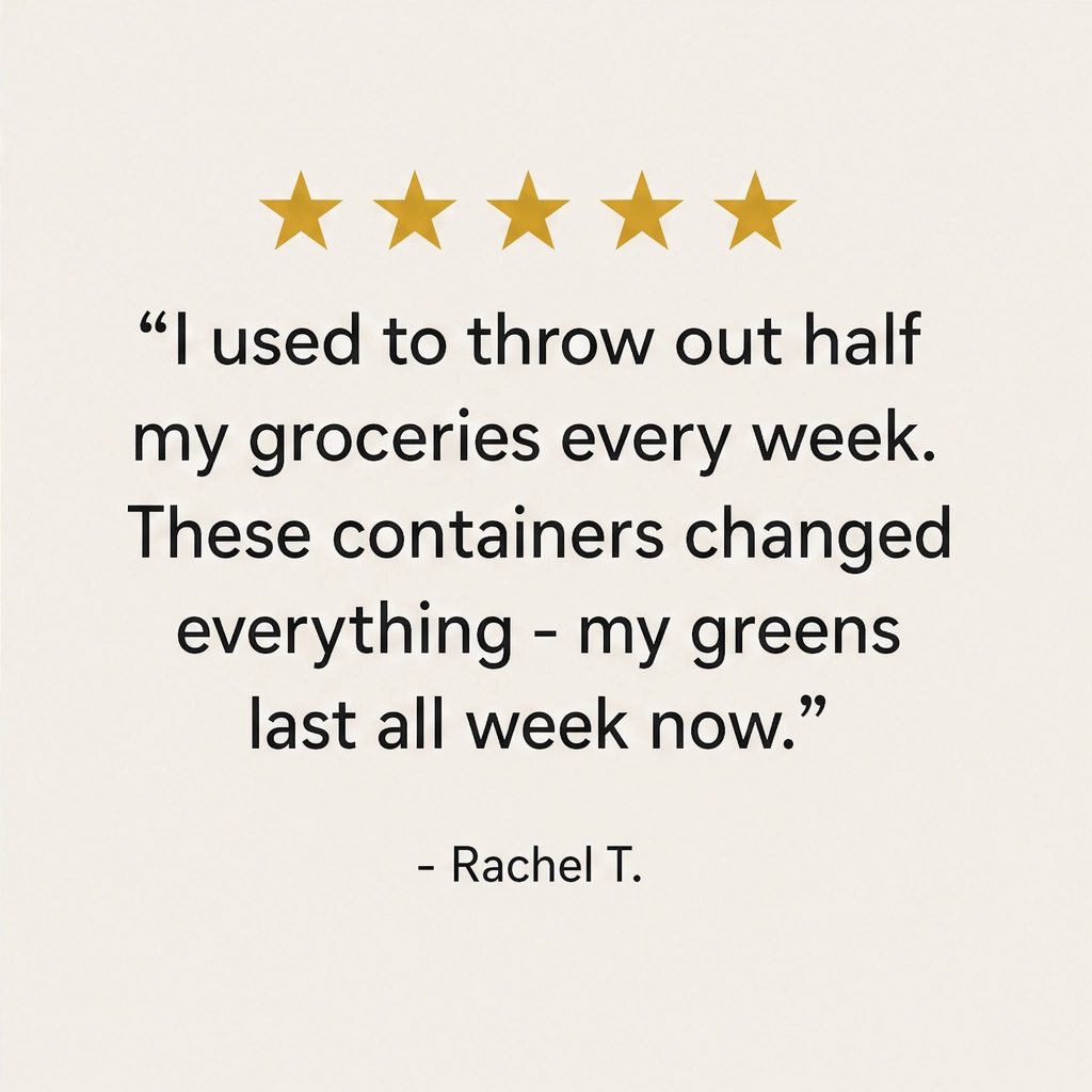 Crispwell™ – Produce Freshness Containers with Date-Dial Timer, Drainage Grid & Airtight Seal + 50% OFF