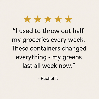 Crispwell™ – Produce Freshness Containers with Date-Dial Timer, Drainage Grid & Airtight Seal + 50% OFF
