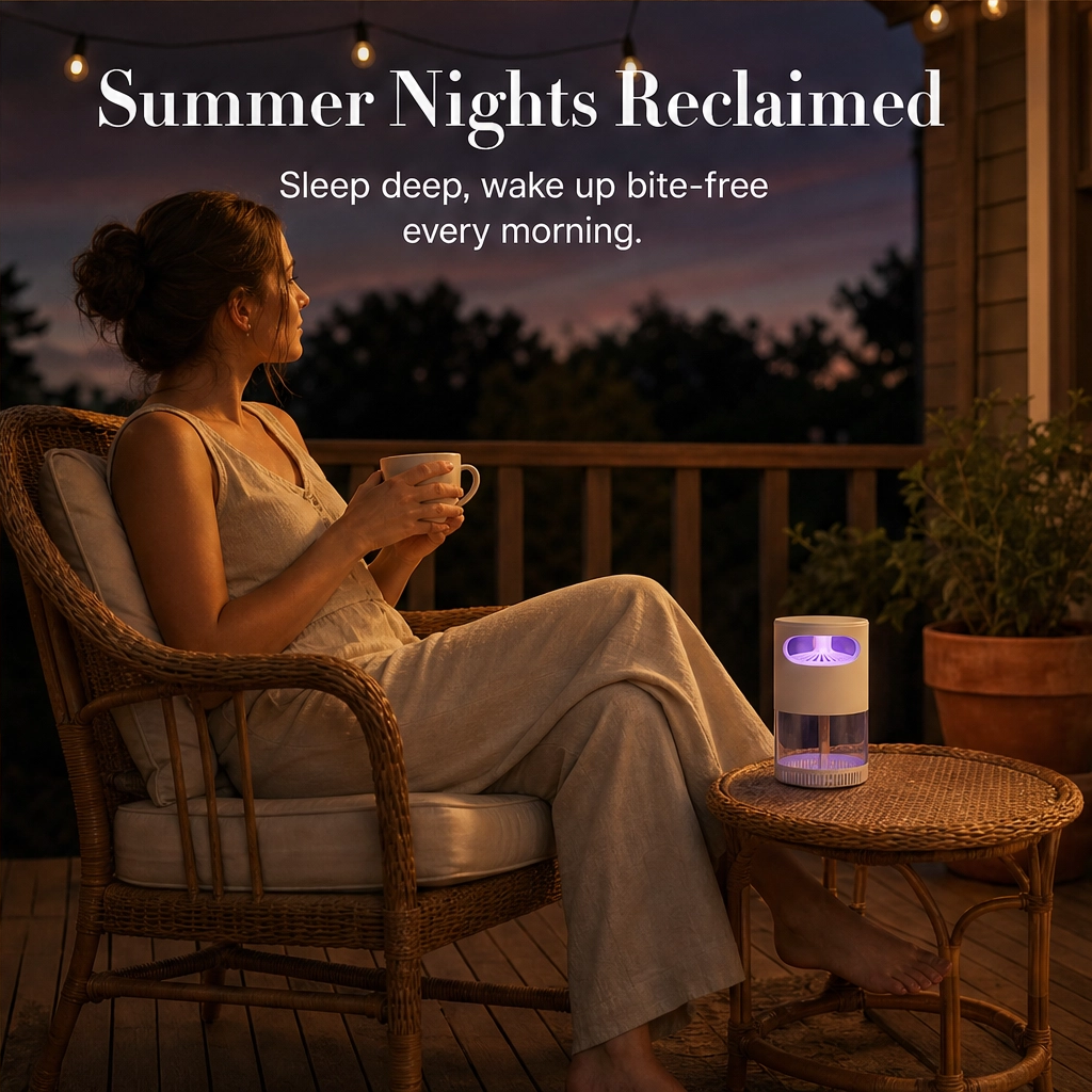Hushvale™ – Silent Vortex UV Mosquito Trap Lamp for Bedrooms & Nurseries + 50% OFF
