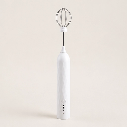 Cremara – 3-Speed Rechargeable Handheld Milk Frother & Whisk Set + 50% OFF