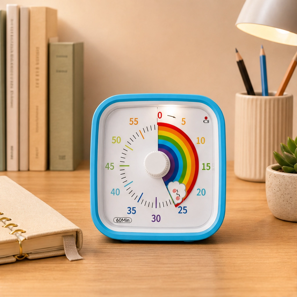 Hushdial – Visual 60-Minute Countdown Timer with Silent Mode + 50% OFF
