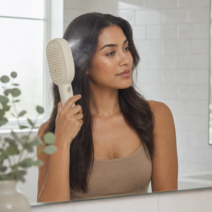 Soothecrown™ – Electric Scalp-Massage Hair Brush with Nourishing Mist & Self-Cleaning + 50% OFF