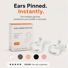 Veilo – Invisible Silicone Ear Clips, 10-Size Comfort Fit Set + 1+1 FREE
