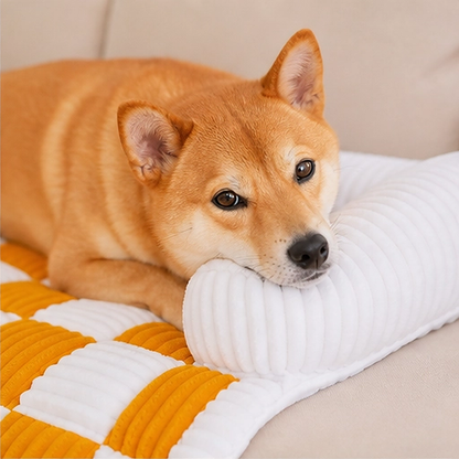 Denwyck – Plush Checkered Anti-Slip Dog Couch Mat & Furniture Protector + 50% OFF