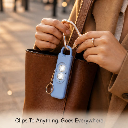 Keyward – 130dB Siren, Dual LED Light & USB Rechargeable Safety Alarm Keychain + 1+1 FREE