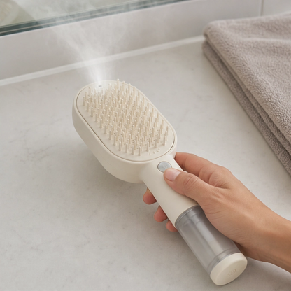 Soothecrown™ – Electric Scalp-Massage Hair Brush with Nourishing Mist & Self-Cleaning + 50% OFF